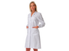 Amelia Camice Bianco Donna da Laboratorio modello Venere - norma ce - martingala cucito dietro, polso con elastico - Camice medicale