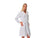 Amelia Camice Bianco Donna da Laboratorio modello Ginevra - norma ce - martingala cucito dietro, polso con elastico - Camice medicale